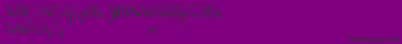 フォントClana – 紫の背景に黒い文字