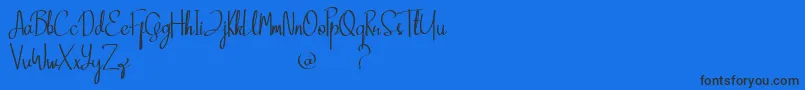Clana Font – Black Fonts on Blue Background