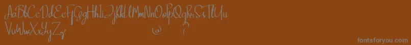 fuente Clana – Fuentes Grises Sobre Fondo Marrón