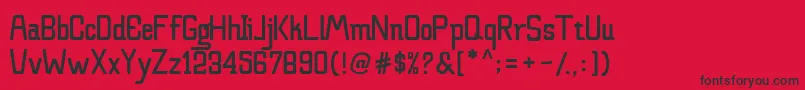 Claretta Font Family Font – Black Fonts on Red Background