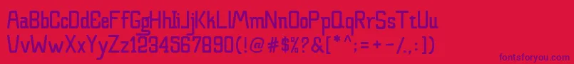 Claretta Font Family Font – Purple Fonts on Red Background