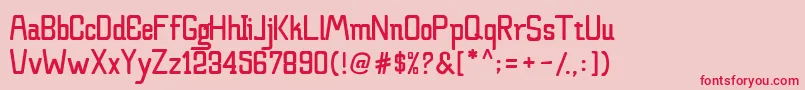 Claretta Font Family Font – Red Fonts on Pink Background