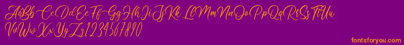 More about Clarissa Font Clarissa Font – Orange Fonts on Purple Background