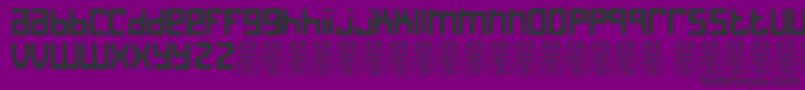 JedthDemo Font – Black Fonts on Purple Background