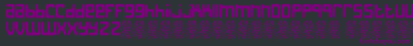 JedthDemo-fontti – violetit fontit mustalla taustalla