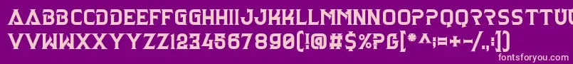 Clarraph Heavy Personal Use Font – Pink Fonts on Purple Background