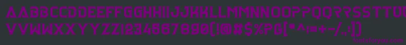 Clarraph Heavy Personal Use Font – Purple Fonts on Black Background