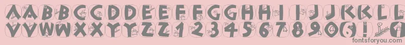 CLASCX   Font – Gray Fonts on Pink Background