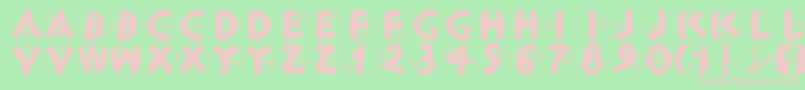 CLASCX   Font – Pink Fonts on Green Background