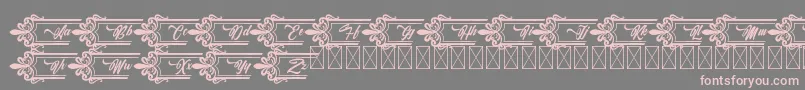 Clasicalderibbon Font – Pink Fonts on Gray Background