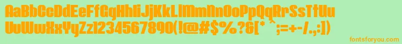 More about Class 357 Regular Font Class 357 Regular Font – Orange Fonts on Green Background