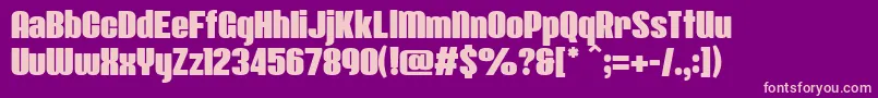 Class 357 Regular Font – Pink Fonts on Purple Background