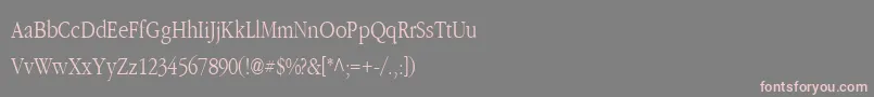 Шрифт CLASSIC – розовые шрифты на сером фоне