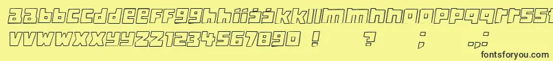 Classica Italic Font – Black Fonts on Yellow Background