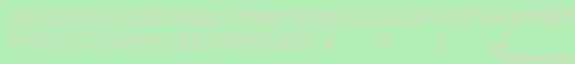 Classica Italic Font – Pink Fonts on Green Background