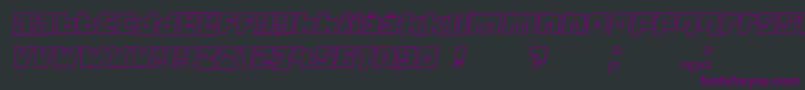 Classica Italic Font – Purple Fonts on Black Background