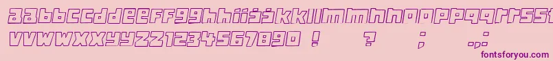 Classica Italic Font – Purple Fonts on Pink Background