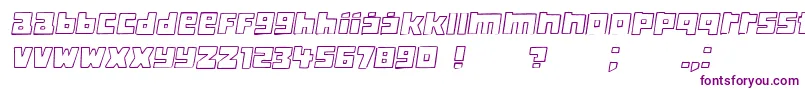 Шрифт Classica Italic – фиолетовые шрифты на белом фоне