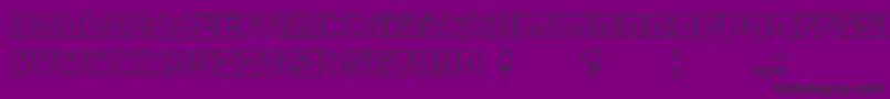 Czcionka Classica – czarne czcionki na fioletowym tle