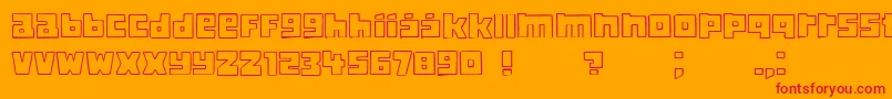 Classica Font – Red Fonts on Orange Background