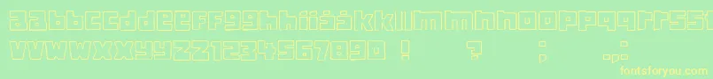 Classica Font – Yellow Fonts on Green Background