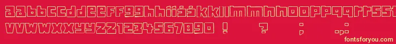 Classica Font – Yellow Fonts on Red Background