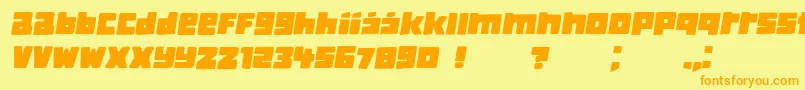 Saiba mais sobre a fonte ClassicaBook Italic Fonte ClassicaBook Italic – fontes laranjas em um fundo amarelo