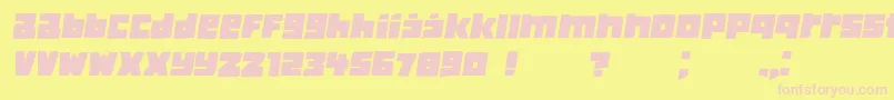 ClassicaBook Italic Font – Pink Fonts on Yellow Background