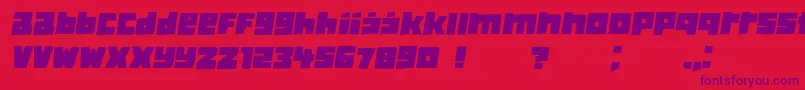 fuente ClassicaBook Italic – Fuentes Moradas Sobre Fondo Rojo