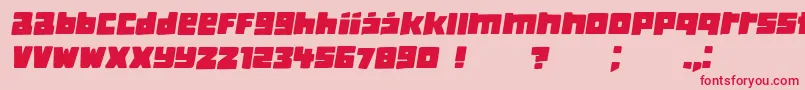 ClassicaBook Italic Font – Red Fonts on Pink Background