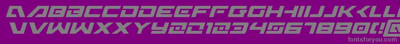 WildcardItalic Font – Gray Fonts on Purple Background