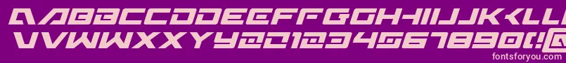 WildcardItalic Font – Pink Fonts on Purple Background