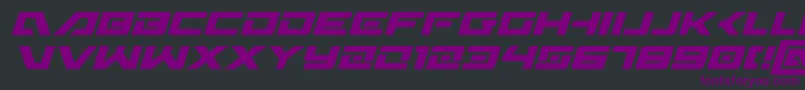 WildcardItalic Font – Purple Fonts on Black Background