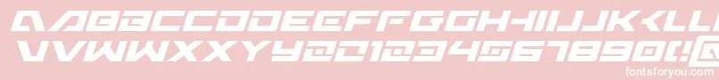 WildcardItalic Font – White Fonts on Pink Background