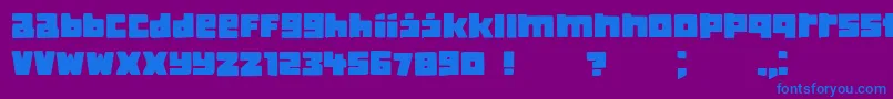 ClassicaBook Font – Blue Fonts on Purple Background