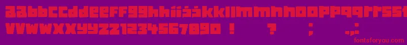 ClassicaBook Font – Red Fonts on Purple Background