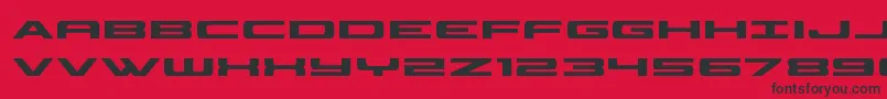 classiccobra Font – Black Fonts on Red Background