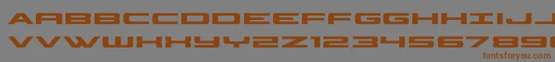 classiccobra Font – Brown Fonts on Gray Background