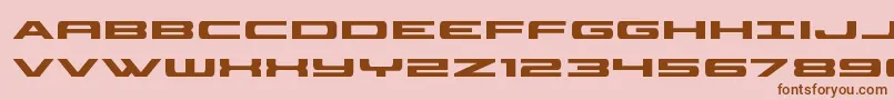 classiccobra Font – Brown Fonts on Pink Background