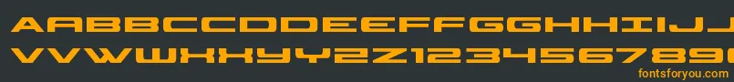 classiccobra Font – Orange Fonts on Black Background