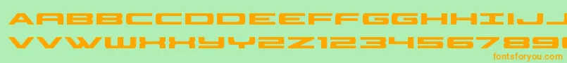 classiccobra Font – Orange Fonts on Green Background