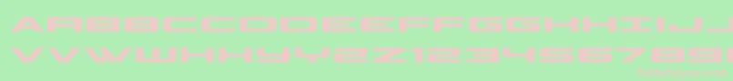 Police classiccobra – polices roses sur fond vert