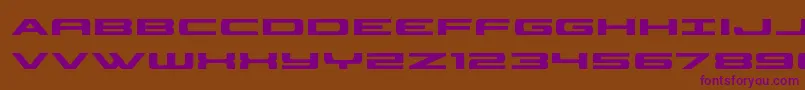 classiccobra Font – Purple Fonts on Brown Background