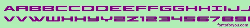 classiccobra Font – Purple Fonts on Green Background