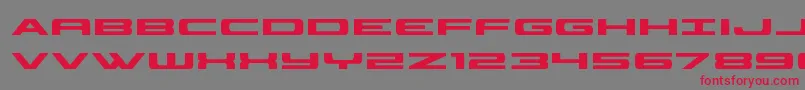 classiccobra Font – Red Fonts on Gray Background