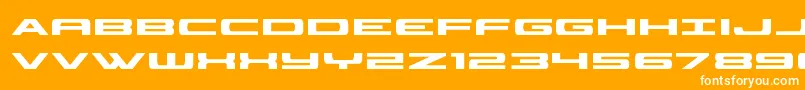 classiccobra Font – White Fonts on Orange Background