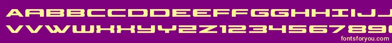 classiccobra Font – Yellow Fonts on Purple Background