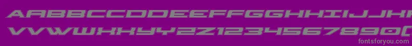 classiccobraacadital Font – Gray Fonts on Purple Background