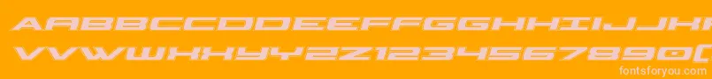 classiccobraacadital Font – Pink Fonts on Orange Background