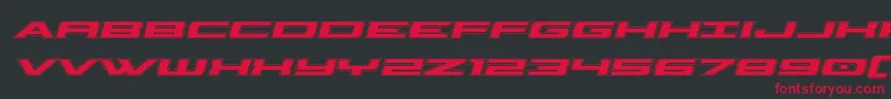 Police classiccobraacadital – polices rouges sur fond noir